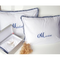 Housse de Couette et 2 Taies d'Oreiller en Coton - Personnalisable