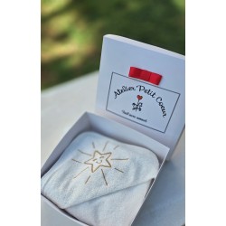 Cape de bain personnalisable 100% coton bambou