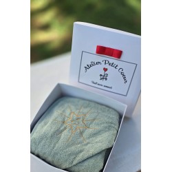 Cape de bain personnalisable 100% coton bambou